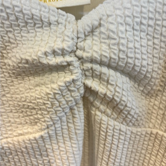 Anthropologie White Textured Blouse - Picture 7 of 11